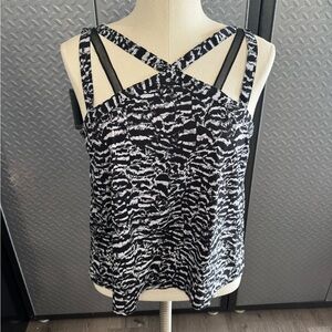 Strappy Fabletics Liza tank top in sandstorm